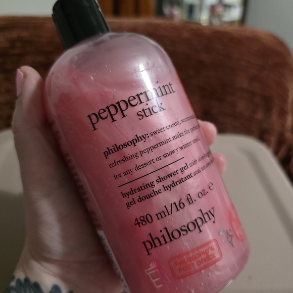 Philosophy Peppermint Stick Pink Shower Gel - Picture 2 of 2